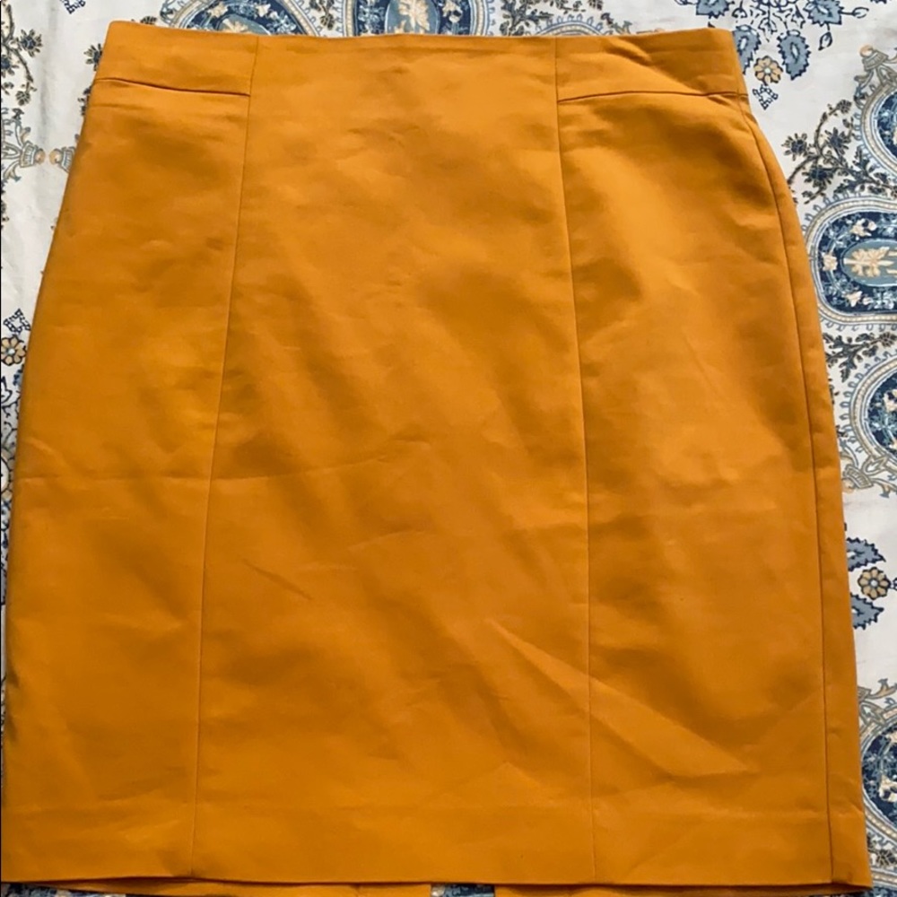 Mustard H&M Work Skirt
